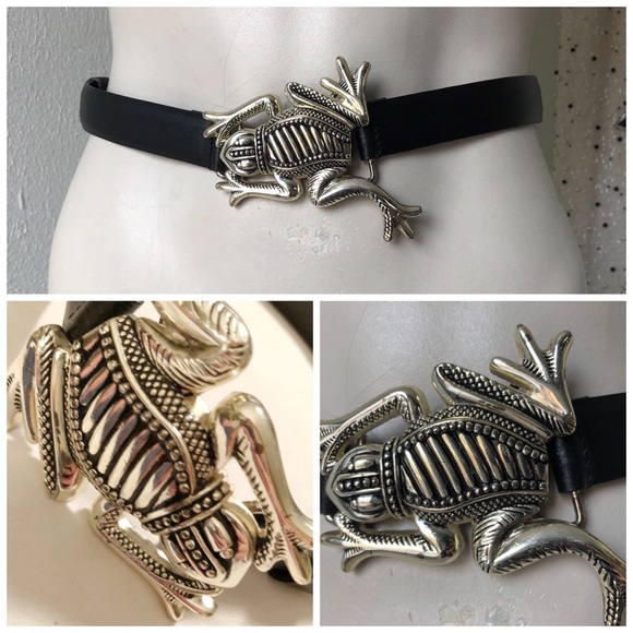 Chico's Accessories - CHICO’S FROG LEATHER ADJUSTABLE BELT SZ S / M